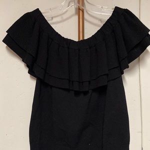 black off the shoulder top